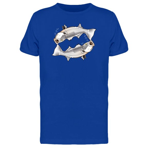 Twin Striped Bass T-Shirt Men -Image by Shutterstock, Male Small