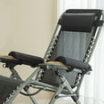 thumbnail image 3 of Folding recliner Cushion Armrest Padding Durable Material Black Accessories, 3 of 9