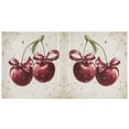 thumbnail image 3 of Two Cherries with Bows 3 Ring Hardcover Binders 1.5in Round Rings for Letter-Size Folder Paper Organizer Pockets for Office Student Recipe, 3 of 9