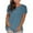 Dark Blue, variant on Summer Savings! Zpanxa Womens Plus Size Summer Tops Fashion Solid Crew Neck Short Sleeve T Shirts for Women Loose Fit Pullover Blouse Tops Blue L