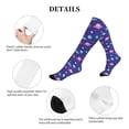 thumbnail image 5 of Lsque Space Pattern Sport Compression Socks for Men & Women 15-20 mmHg Knee High Nurse Pregnant Running Medical and Travel Athletic, 5 of 6