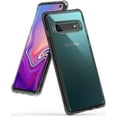 thumbnail image 1 of Ringke Fusion Case Compatible with Samsung Galaxy S10, Transparent PC Back TPU Bumper Drop Protection Phone Cover - Smoke Black, 1 of 7