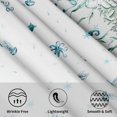 thumbnail image 3 of Summer Sea Turtle Jellyfish Table Cloth Round Blue Ocean Theme Nautical Coastal Tablecloth 60 Inch Decor Washable Stain and Wrinkle Resistant Round Table Cover for Dining Party Picnic, 3 of 8