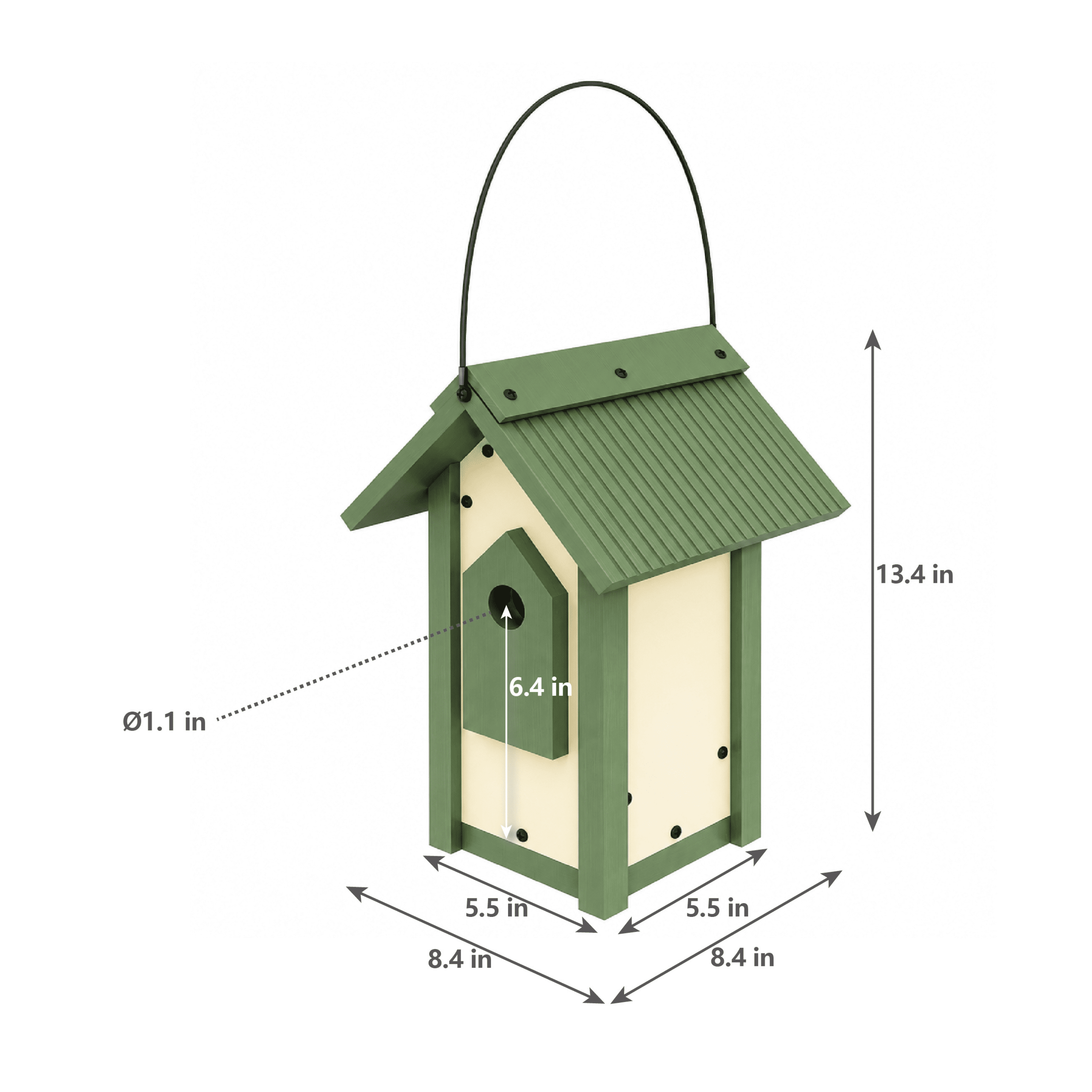 Dr. Pol™ ECOFLEX® A-Frame Retreat Birdhouse - Small
