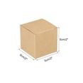 thumbnail image 2 of Cajas de Cartón para Regalo Caja de Papel Marrón 2x2x2 Pulgadas para Envolver Regalos 15Pcs, 2 of 6