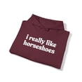 thumbnail image 4 of Horseshoes Lover Collector Hoodie, Gifts, Hooded Sweatshirt, 4 of 4