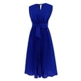 thumbnail image 5 of B91xZ Robes pour Femmes 2024 Élégantes Sans Manches Décontractées Mini Robe Sans Manches Col en V Nœud devant Robes D'Été Fluides, D L, 5 of 5