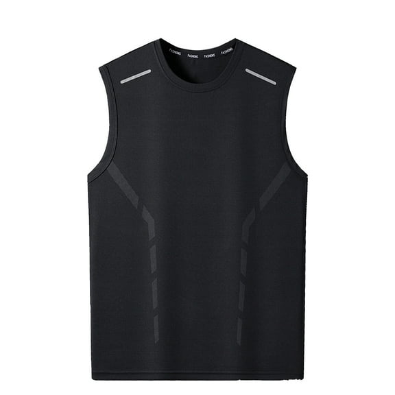 Ofreoo Men's Muscle Shirts Sleeveless Gym Workout Tank Top Casual Solid Color Close Sports Tank Blouse Great Gifts for Less