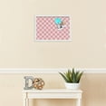 thumbnail image 3 of PinPix 19x13 Custom Cork Bulletin Board Argyle Light Pink Poster Board Has a Fabric Style Canvas Finish, Framed in Argyle Light Pink, by ArtToFrames (PinPix-649), 3 of 6