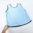 thumbnail image 5 of PAMINGONO 2Pcs Blue Polyester Sport Vest Breathable Soccer Basketball Training Pinnies for Team Practice, 5 of 7