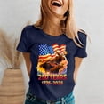 thumbnail image 2 of Womens America 250 Shirt 250 Anniversary Usa Flag 250 Years American Flag 250th Anniversary Usa T-Shirt Crew Neck Fashion America Pullover Tops, 2 of 5