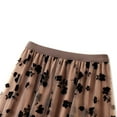 thumbnail image 2 of Falda de tul para mujer, elegante, vintage, con flores, corte A, falda midi con vuelo, 2 of 7