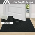 thumbnail image 5 of Floor Hug Indoor Dog Doormat, 32"x48", Non-Slip Front Door Mat for Entrance, Absorbent Resist Dirt Door Rug for Inside, Low-Profile Welcome Mat, Entryway Rug Machine Washable, Black, 5 of 9