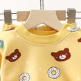 thumbnail image 7 of Quealent Infant Baby Boy Fall Clothes Set Funny Sweatshirt Pant Outfits Toddler Winter Outfits Long Sleeve Cute Print Sweatshirt Pants Clothing set (Light Yellow, 18-24 Months), 7 of 7