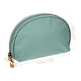 thumbnail image 2 of Half Moon Makeup Bag Small Half Moon Cosmetic Beauty Bag for Purse Cosmetic Organizer Light Blue Beige, 2 of 8
