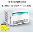 thumbnail image 5 of TOSOT 8,000 BTU Energy Star Window Air Conditioner for Bedroom, Living Room, and attics up to 350 sq. ft, 5 of 5