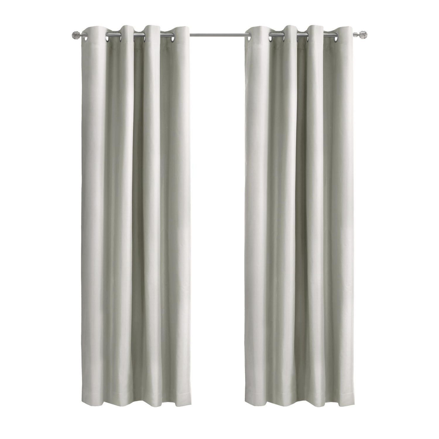 Loft Living Augustow Blackout Grommet Single Curtain Panel 52 x 95 in White