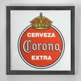 thumbnail image 4 of American Art Decor Officially Licensed Vintage Corona Extra Screen Printed Framed Accent Mirror for Man Cave, Bar, Garage 13" x 13", 4 of 5