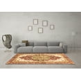 thumbnail image 3 of Ahgly Company Indoor Square Persian Brown Traditional Area Rugs, 4' Square, 3 of 4