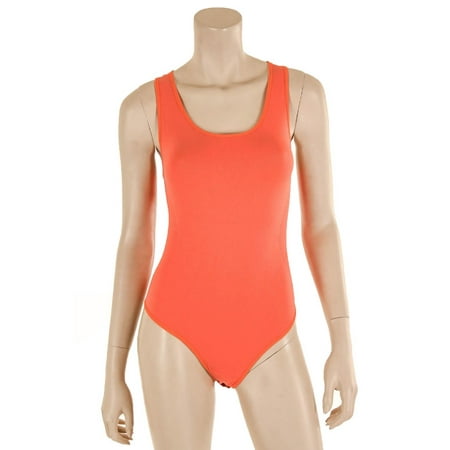 - Itzon Women's Seamless Racerback Bodysuit Top