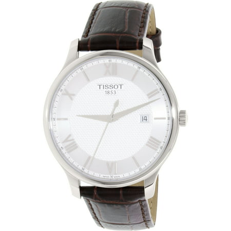 Tissot Men's T-Classic T063.610.16.038.00 Brown Leather Swiss Quartz Dress Watch