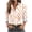 A04 Beige, variant on Halloween Shirts for Women Plus Size Candy Corn Print Long Sleeve Button Down Festive Holiday Tops Sweet Spooky Season Party Costumes