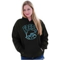 thumbnail image 3 of Retro The Smurfs Cartoon Fresh Hoodie Sweatshirt Women Men Brisco Brands S, 3 of 6