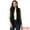 Black, variant on Women's Stand Collar Fluffy Vest Faux Fur Sleeveless Coat XL White