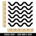 thumbnail image 2 of Wavy Line Pattern Self-Inking Rubber Stamp Ink Stamper - Red Ink - Large 1-1/2 Inch, 2 of 7