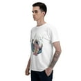 thumbnail image 6 of Moonwalk T-Shirt for Men Cotton 100% Summer Tops Women Fashion Casual Short Sleeves Round Collar Short-Sleeve Couple Top Tees, 6 of 7