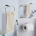 thumbnail image 4 of Self Adhesive Hand Towel Ring Holder Stainless Steel No Driling Bathroom Kitchen, 4 of 8