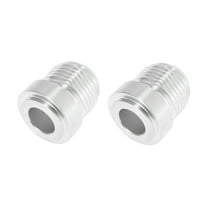 2pcs AN10 -AN10 5/8" Fuel Oil Pump Tank Male Flare Bulkhead Fitting Weld on Hose Barb Adapter Connector Bung