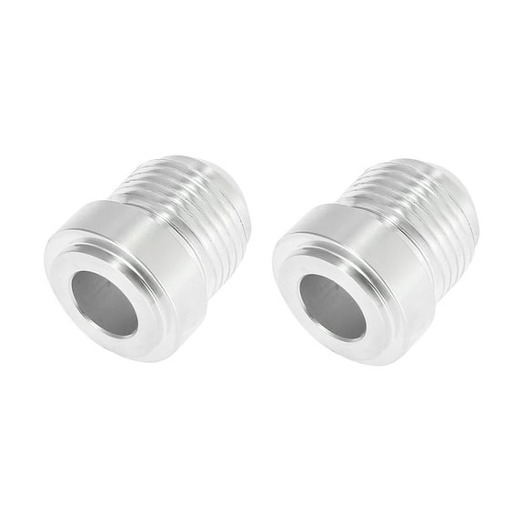2pcs AN10 -AN10 5/8" Fuel Oil Pump Tank Male Flare Bulkhead Fitting Weld on Hose Barb Adapter Connector Bung