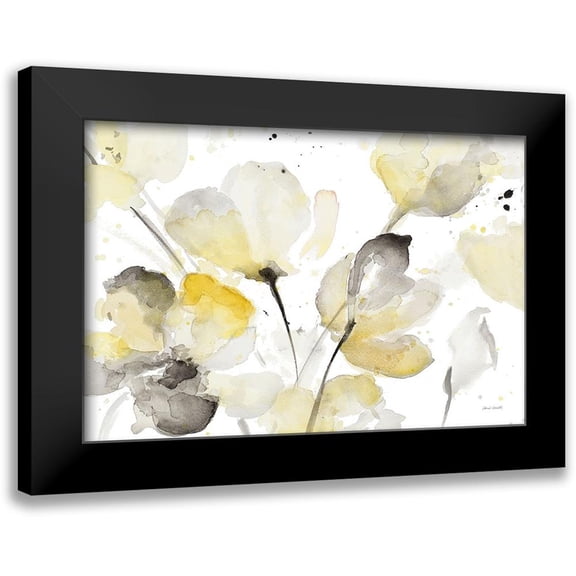 Loreth, Lanie 14x11 Black Modern Framed Museum Art Print Titled - Neutral Abstract Floral I