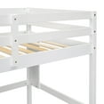 thumbnail image 5 of Noble House Sparkling Twin Loft Bed with Built-In Desk and Shelves, Pine Wood Frame with Ladder and Guardrails, White, 5 of 18