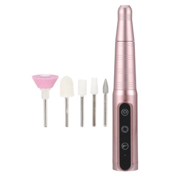 Electric Cordless Nail Drill Kit 26000RPM Nail Drill Machine Nail Drill for Manicure Polishing Pink