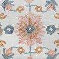 thumbnail image 3 of LR Home Bella Therese Gray/Orange Bohemian Floral Wool Area Rug, 9' x 12', 3 of 7