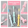 thumbnail image 4 of Paquete de 12 cepillos de dientes para niños Juego de cepillos de dientes manuales para niños Cerdas contorneadas suaves Adepaton CPB-DE-WX463-2, 4 of 5
