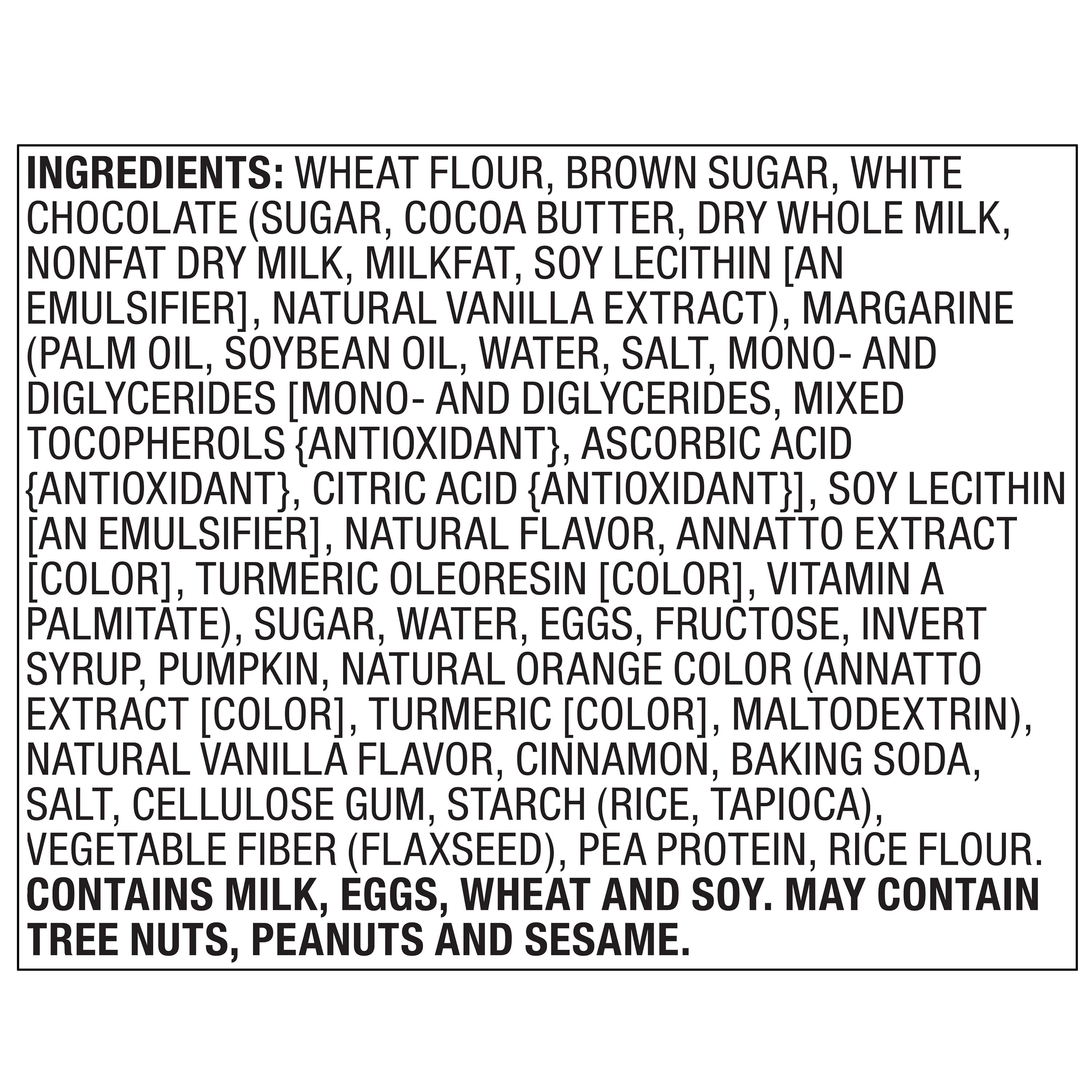Marketside Pumpkin White Chocolate Baked Cookies, 13.5 oz, 6 Count