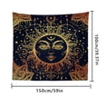 thumbnail image 5 of Tapiz impreso, decoración colgante, alfombra, colorida, suave, manta de pared, colcha resistente, 150x100 cm tholdsy HA000421-07B, 5 of 5