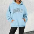 thumbnail image 4 of Hawaii Hoodies for Women Fall Winter Long Sleeve Graphic Hooded Sweatshirt with Pockets Streetwear Pullover Tops, 4 of 7