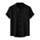 thumbnail image 2 of pstuiky camiseta de hombre, Camisa informal de manga corta con cuello vuelto y cuello redondo de color liso para hombre camisetas de hombre l, 2 of 9