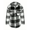 thumbnail image 7 of FAWUUDO Mens Button Down Shirts Regular Fit Long Sleeve Casual Plaid Flannel Shirt Black, 7 of 7