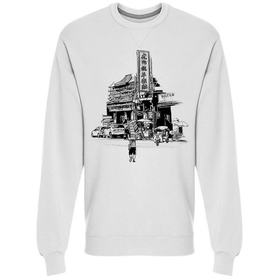 Chinatown In Bangkok Sweatshirt Men -Image by Shutterstock, Male 3X-Large