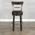 thumbnail image 6 of Pemberly Row Wood Bar Stool Chair in Tobacco (Set of 2), 6 of 17