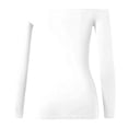 thumbnail image 5 of Womens Off The Shoulder Tops Long Sleeve Basic T Shirts Going Out Cute Fall Fashion 2024 Women Thermal Tops Pack Thermal Shirts for Men Long Sleeve Cold Weather Specific Heart Women's Yoga Jacket 1/2, 5 of 6