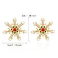thumbnail image 4 of Christmas Snowflake Earrings High End Accessories for Daily for Christmas for Inspirational Present, 4 of 7
