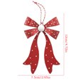 thumbnail image 3 of Christmas Ornaments, Metal Bow Christmas Ornament, Christmas Decor Indoor, Christmas Bow, for Xmas Tree, Home, Party, Holiday Christmas Decorations, 3 of 5