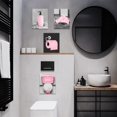 thumbnail image 4 of Glam Fashion Bathroom Wall Decor Prints Glitter Tissue Canvas Posters Black and Pink Wall Art Modern Women Funny Bathroom Wall Paintings Set of 6, 8x10 in (𝗙𝗿𝗮𝗺𝗲𝗱), 4 of 6