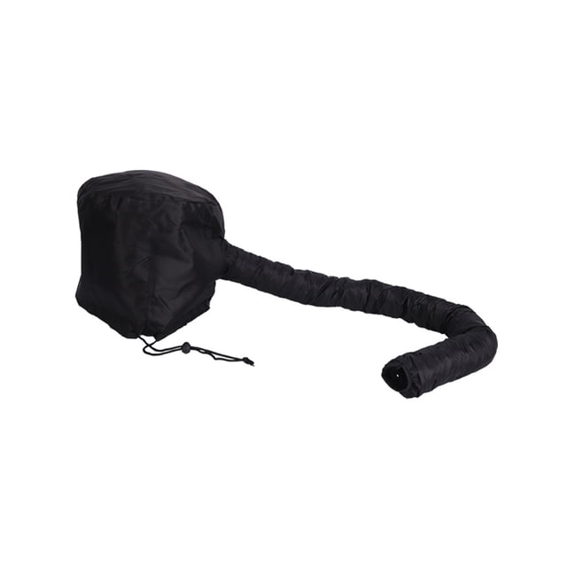 Graflsoa Stylish Hair Drying Cap for Heat Protection and Styling, Black, Polyester Material, 40cm Diameter, Lightweight 60g, Includes 1 Cap